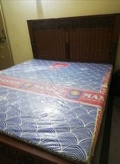 King bed with single bed set available with mattress 0