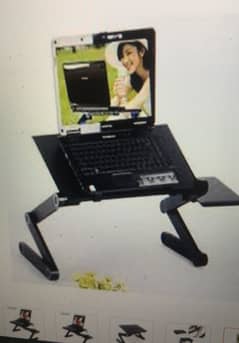 Adjustable computer table