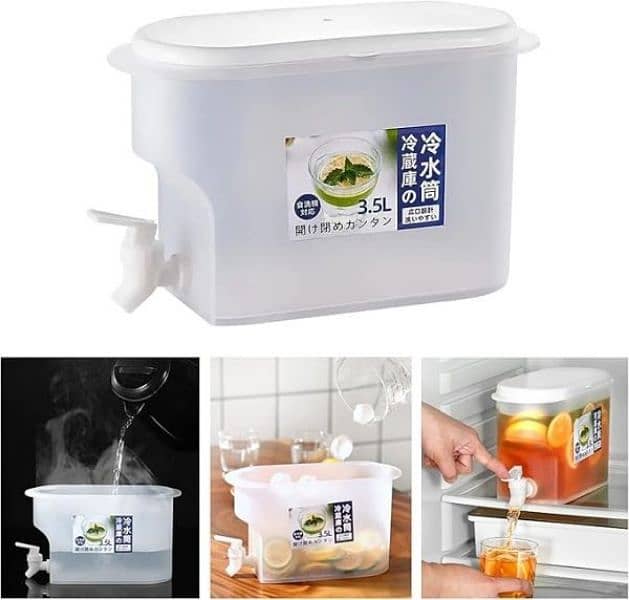 3.5 Litre Cold Kettle With Tap Fridge And Chilled Drink Dispenser 4