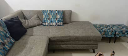 5 seater L shaped sofa