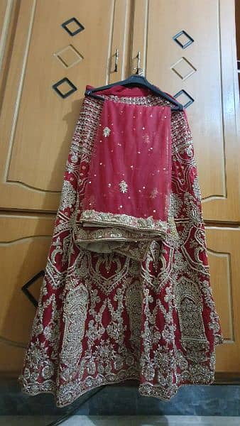 Beautiful heavy Bridal Lehenga 6