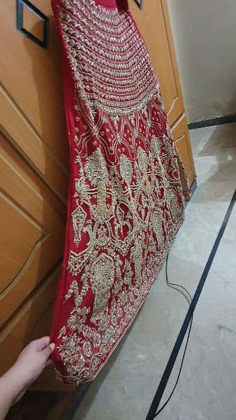 Beautiful heavy Bridal Lehenga 9