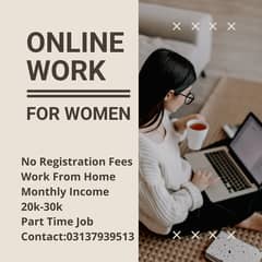 Online Work from home for women