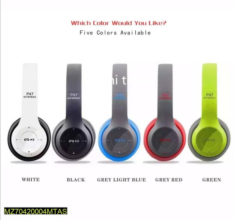 P47 headphones  for sale. Only home delivery in all Pakistan. 2