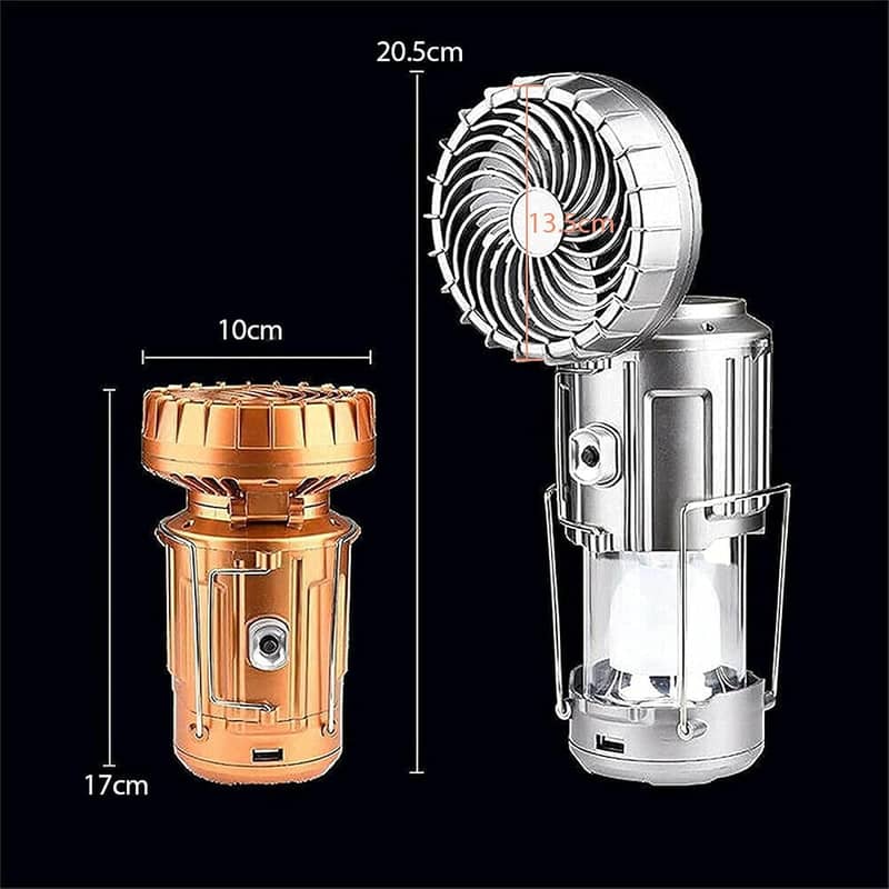 Desktop Electric Fan USB Rechargeable Summer 2000mah Low Noise 3