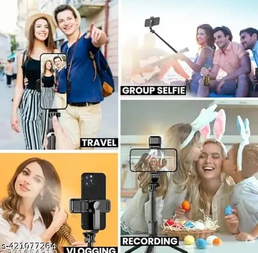 4 in 1 Multifunctional Bluetooth Extendable Selfie Sticks 2