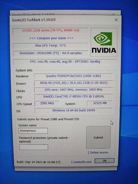 Dell Precision 7530 (Beast Workstations) 4GB Nvidia P2000 (8850H) 18