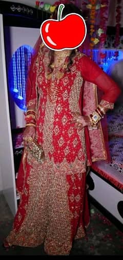 bridal lahnga copy of designer red colour