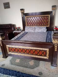 bed for sale bed mattress two side table one dressing