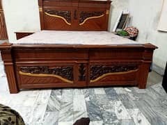 new condition. used. king size bed with side table . best prize .