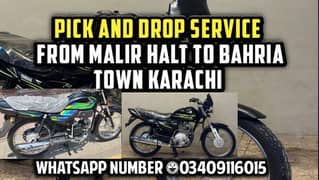 pick and drop service malir halt Se Bahria Town Karachi Tk