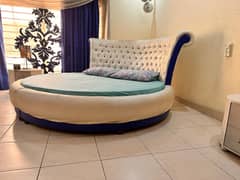 Modern Round Bed with 2 Side Tables | Bed Set |  Latest design