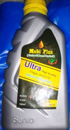 8000 km average Mobi Plus virgin Mobil oil castor oil based product