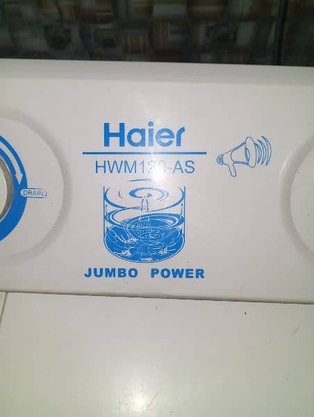 HAIER JUMBO WASHING MACHENE 0