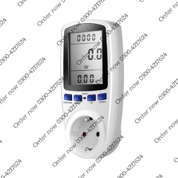 220V AC EU Digital LCD Power Meter Watt Socket Kwh Energy Meter 3