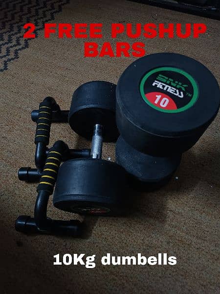 Dumbells Pair of 2 10kg+ 10kg 0