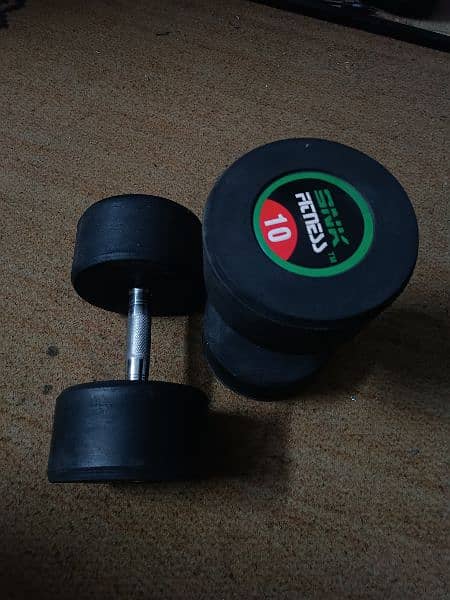 Dumbells Pair of 2 10kg+ 10kg 3