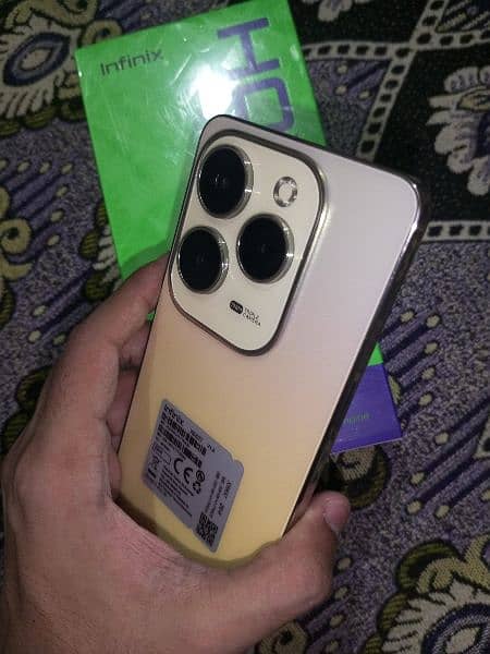 Infinix Hot 40 Pro in Golden Color 3