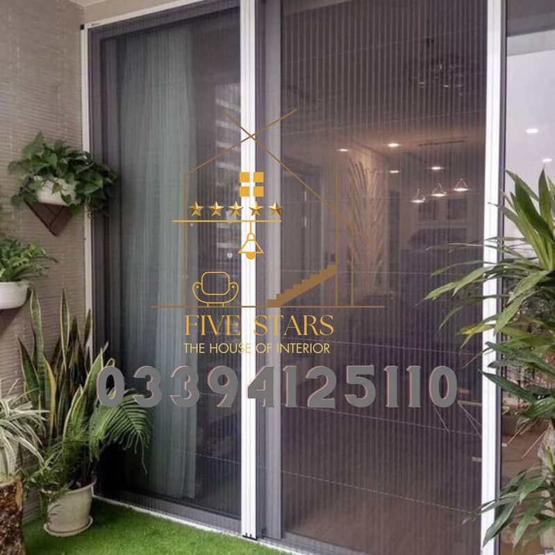 Folding Zig Zag Net  pvc imported shutter best for partition 1