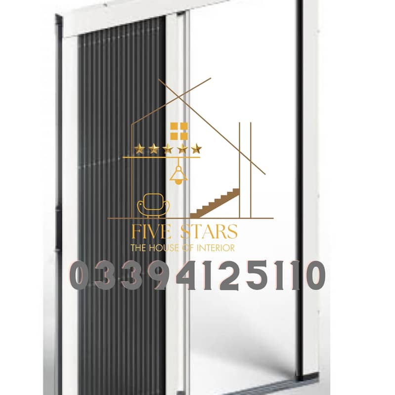 Folding Zig Zag Net  pvc imported shutter best for partition 4