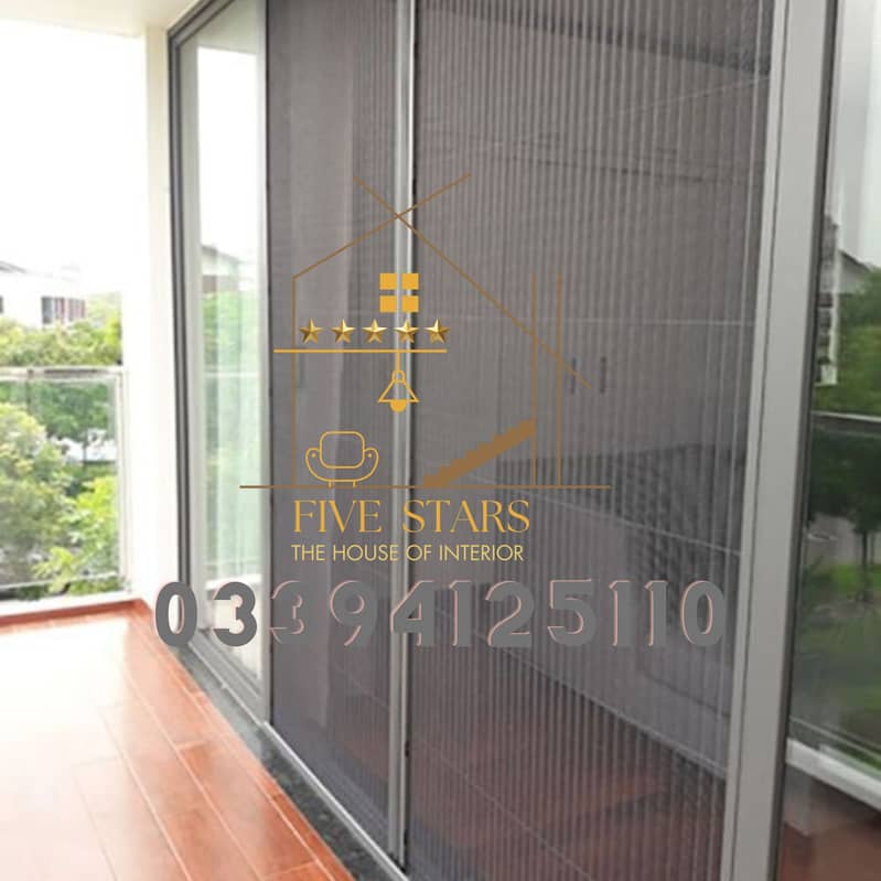 Folding Zig Zag Net  pvc imported shutter best for partition 9