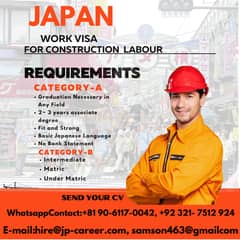 Japan Work Visa for Construction labour