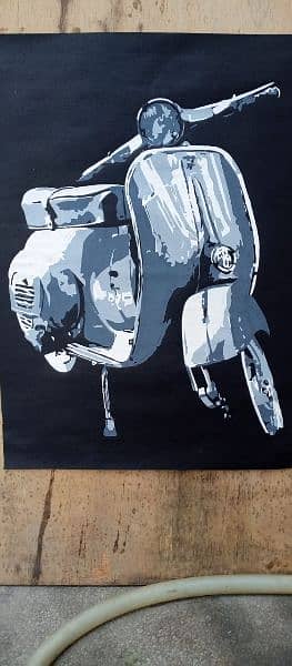 Scooter painting size 15 by 20 0