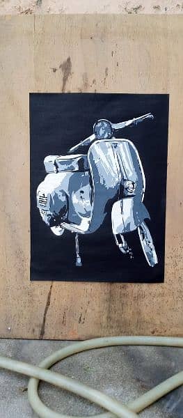 Scooter painting size 15 by 20 1