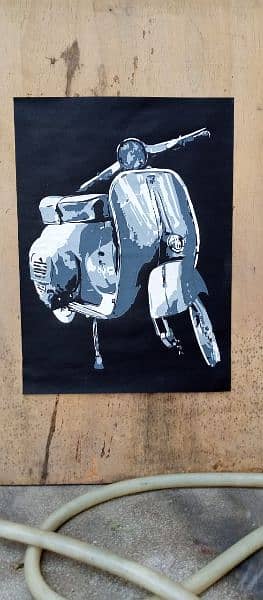 Scooter painting size 15 by 20 2