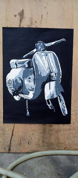 Scooter painting size 15 by 20 3