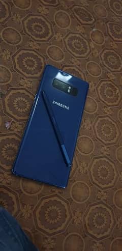 samsung note 8 pta approved full box no any folt