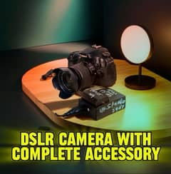 DSLR Camera Canon EOS 70D With Complete Accessories For Sale In Pak.