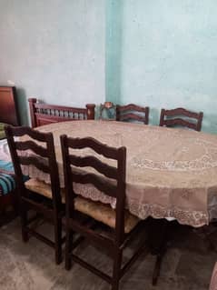 Dining set/5 chairs/wooden