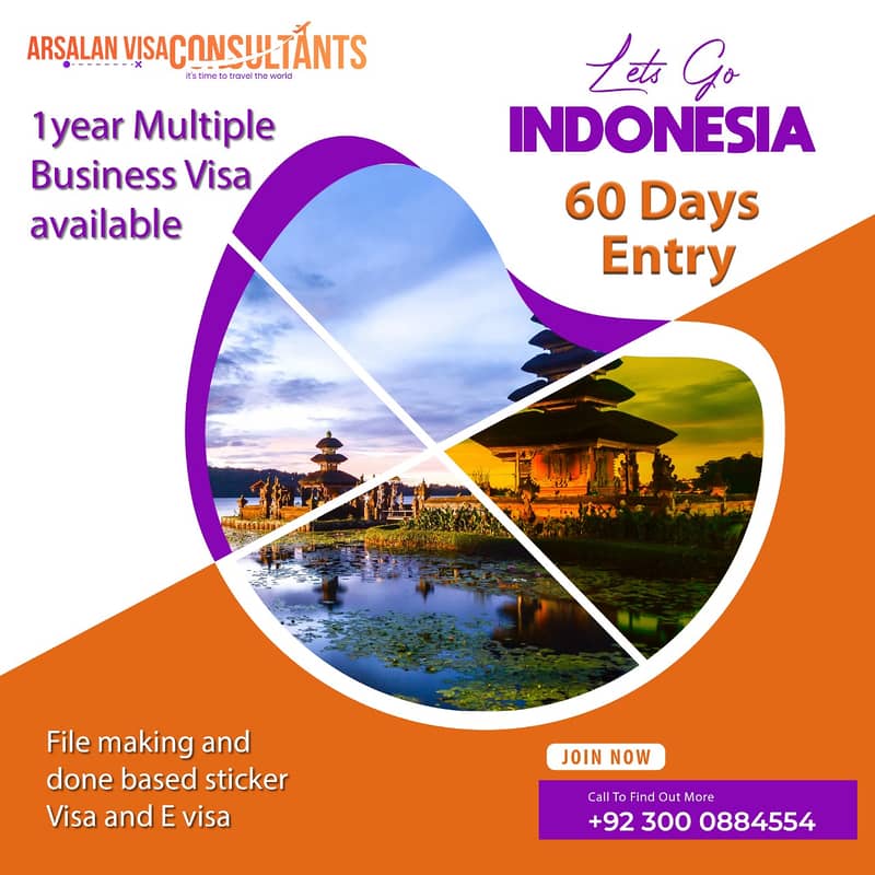 INDONESIA DONE BASED VISA AVAILABLE & MANY MORE 0