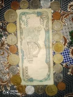 OLD CURRENCY NOTES & COINS COLLECTION.