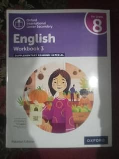 English student book and work book for grade 8