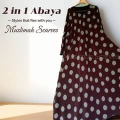 2 in 1 Abaya