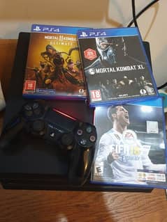 PS4 PRO 1TB WITH 1 CONTROLLER AND 3 GAMES