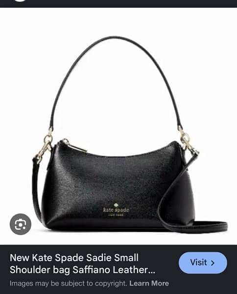 Kate Spade Black leather shoulder bag 0