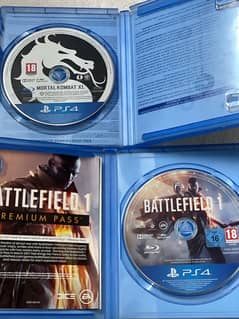 Battelfield1 and Mortal Kombat XL PS4