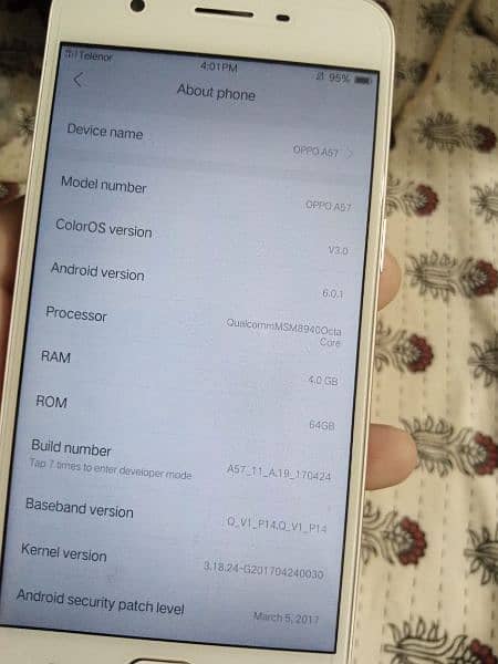 Oppo A57 4/64 GB PTA APPROVED 1