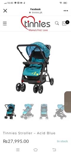 Tinnies Stroller Acid Blue Color