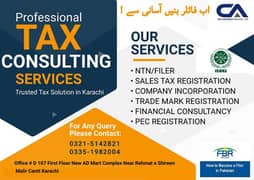 NTN Services,Tax return service,Company Registration Service,filer,FBR