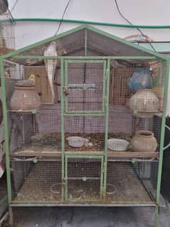 Iron cage for birds and animals 03037411510whats app and other