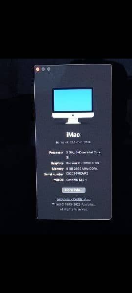 iMac 2017 & 2019 21.5" Retina 4K Display Core i5 2GB & 4GB Graphics 1