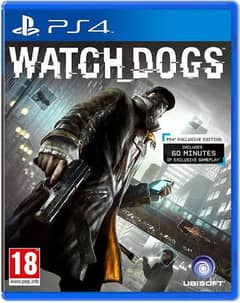 ps4 DVDs game. fifa 18 & watch dogs exchange also possible