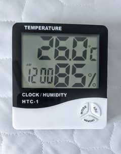 HTC-1 Electronic Temperature, Humidity, Time, Alarm etc Digital Clock