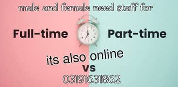 online part time , full time job available for everyone