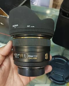 sigma lens 50mm 1:1.4 DG hsm Nikon Mount just open box