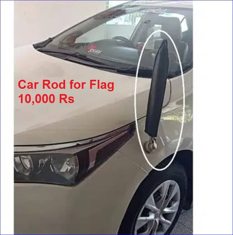 Car flag pole for Government official 03008003560 8